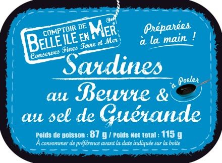 Sardines prêtes à poêler au beurre et sel de Guérande | La Trinitaine