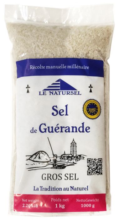 Gros sel de Guérande en sachet 1 kg | La Trinitaine